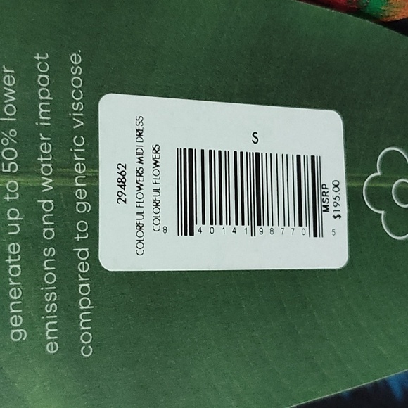 New FARM RIO Colorful Flowers Midi Dress Size S - Picture 12 of 16